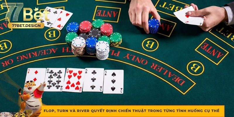 Flop, Turn và River quyết định chiến thuật trong từng tình huống cụ thể