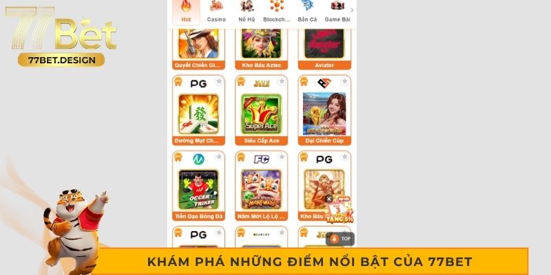 Khám phá những điểm nổi bật của 77bet