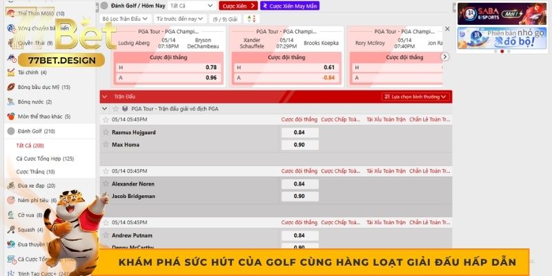 Khám phá sức hút của golf cùng hàng loạt giải đấu hấp dẫn