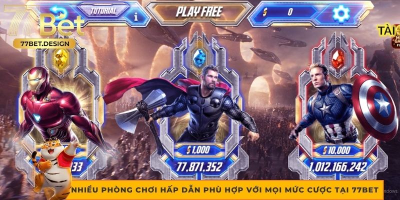 Nhiều phòng chơi hấp dẫn phù hợp với mọi mức cược tại 77BET Nhiều phòng chơi hấp dẫn phù hợp với mọi mức cược tại 77BET