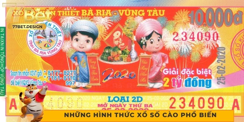 Những hình thức xổ số cào phổ biến