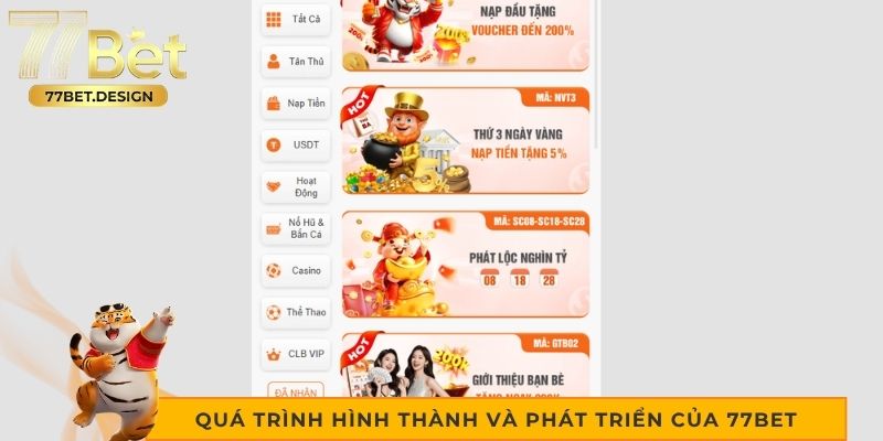 Quá trình hình thành và phát triển của 77bet