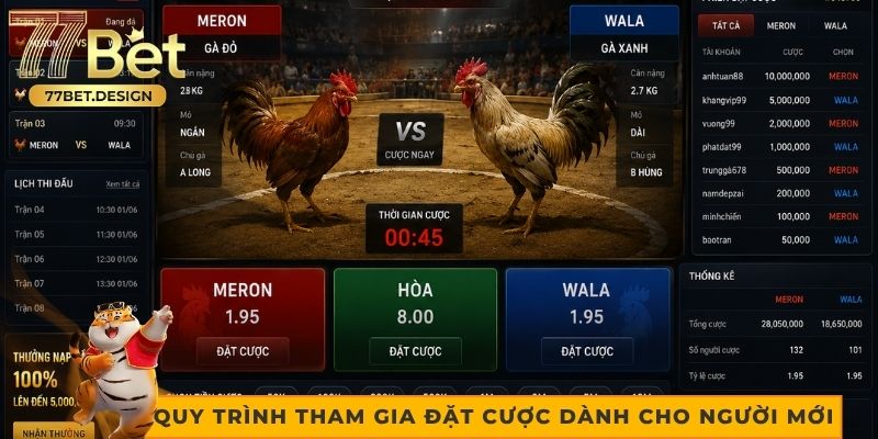 Quy trình tham gia đặt cược dành cho người mới